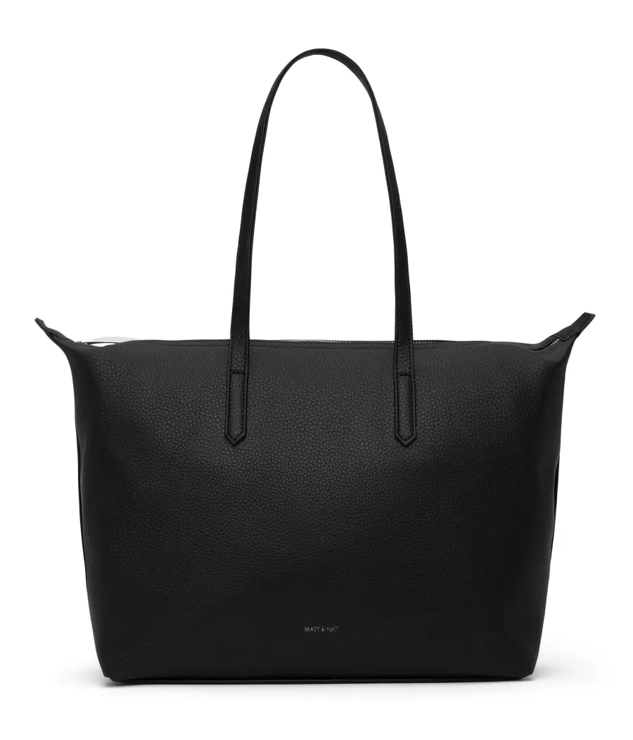 Matt & Nat Totes | Totes*ABBI Vegan Tote Bag - Purity BLACK
