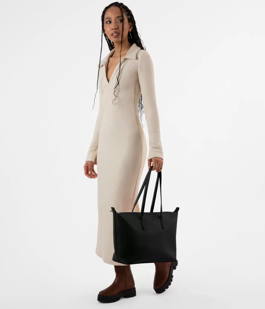 Matt & Nat Totes | Totes*ABBI Vegan Tote Bag - Purity BLACK