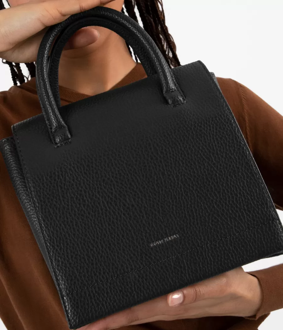 Matt & Nat Crossbody | Crossbody*ADELSM Small Vegan Satchel - Purity BLACK