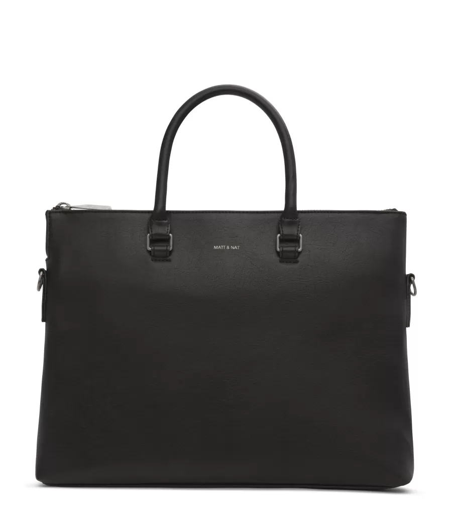 Matt & Nat Briefcases | Briefcases*ALBAN Vegan Briefcase - Vintage BLACK