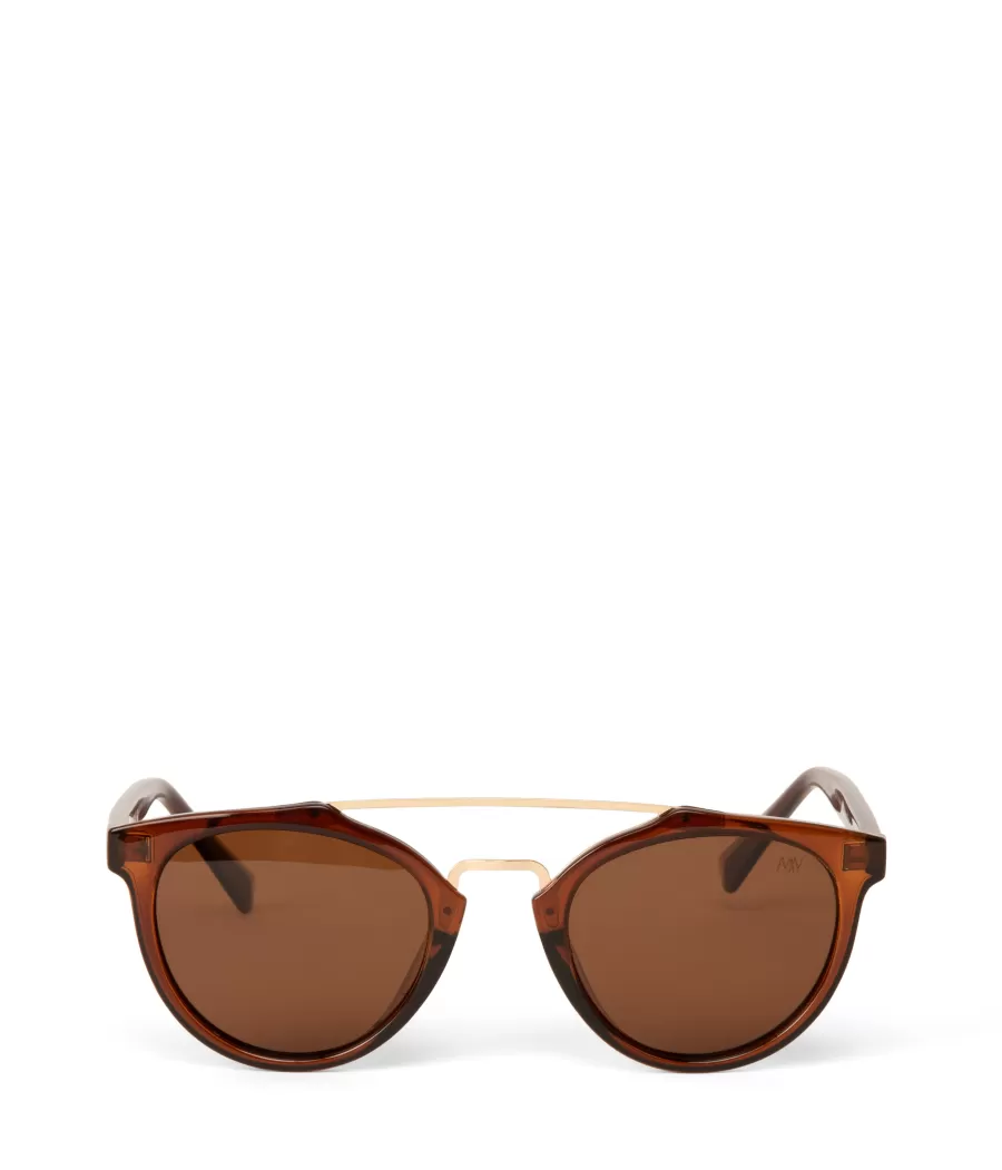 Matt & Nat Sunglasses | Sunglasses*ALDIE-2 Round Recycled Sunglasses BROWN
