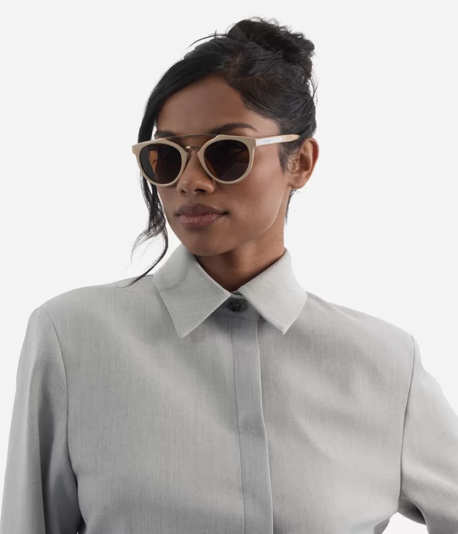Matt & Nat Sunglasses | Sunglasses*ALDIE-2 Round Recycled Sunglasses BROWN