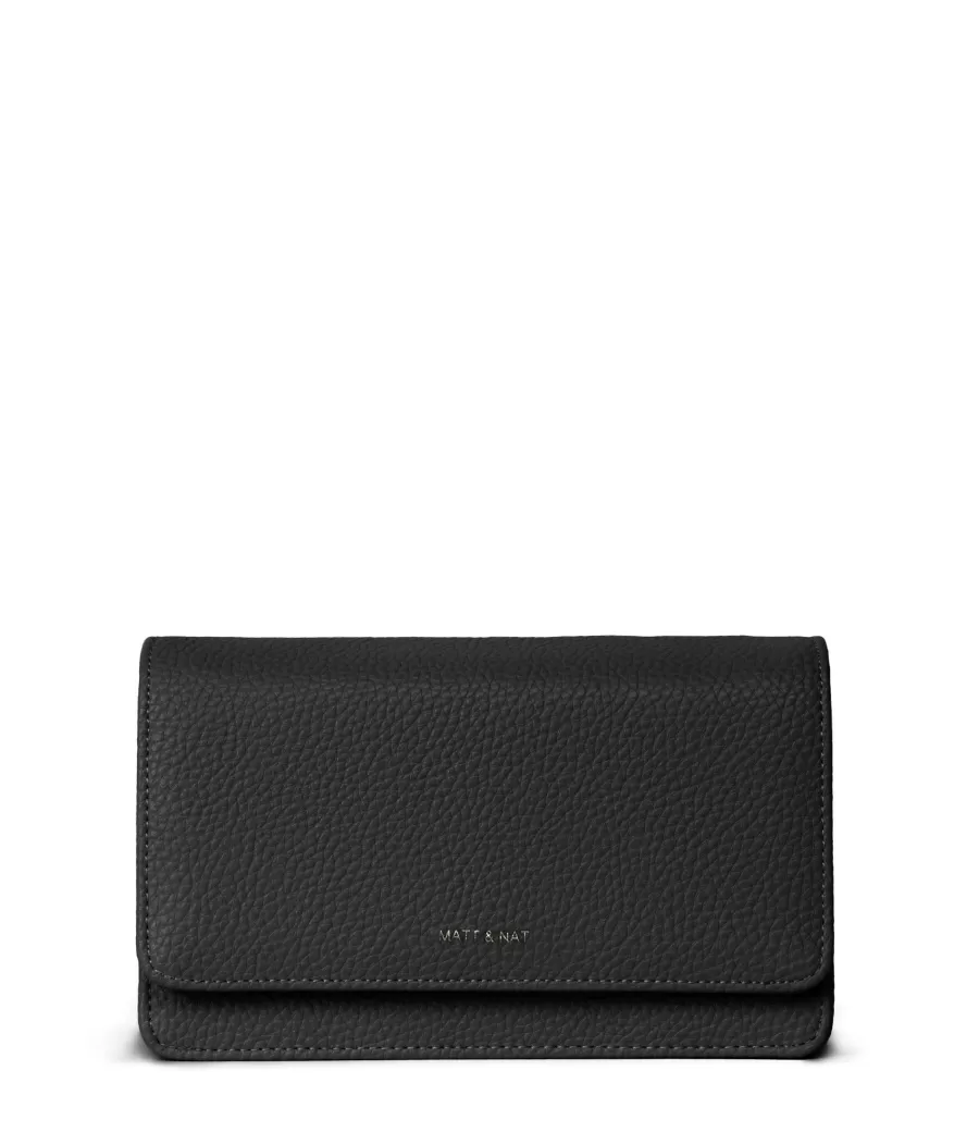 Matt & Nat Crossbody | Crossbody*BEE Vegan Crossbody Bag - Purity BLACK