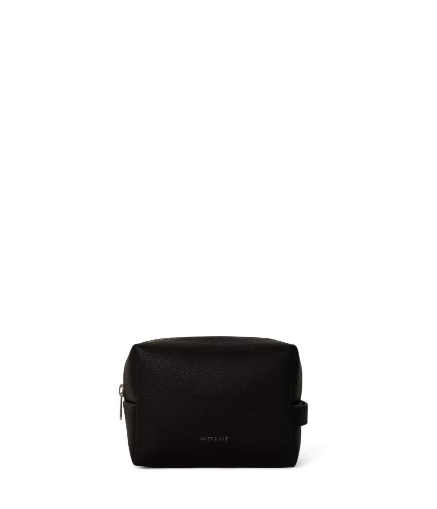 Matt & Nat Cases | Cases*BLAIR SM Small Vegan Toiletry Case - Purity BLACK