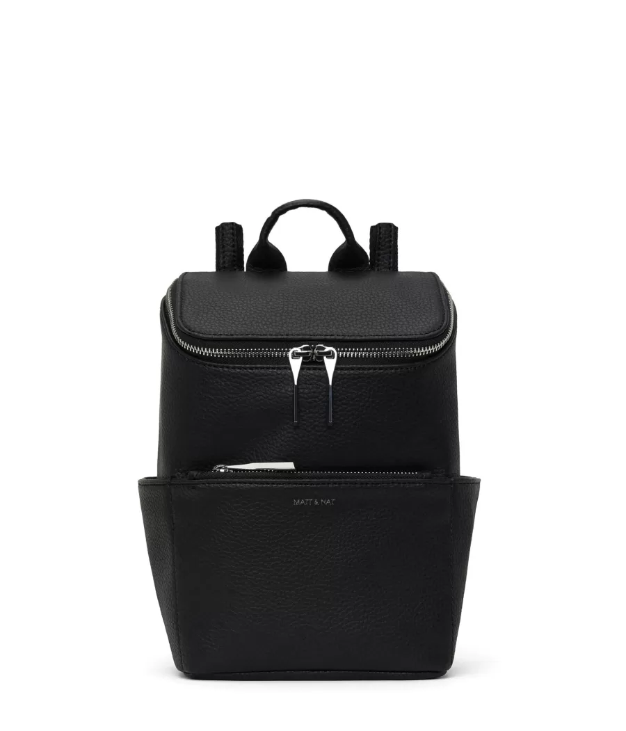 Matt & Nat Backpacks | Backpacks*BRAVESM Small Vegan Backpack - Purity BLACK