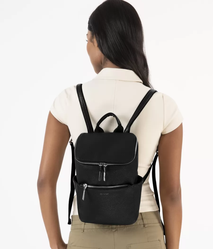Matt & Nat Backpacks | Backpacks*BRAVESM Small Vegan Backpack - Purity BLACK