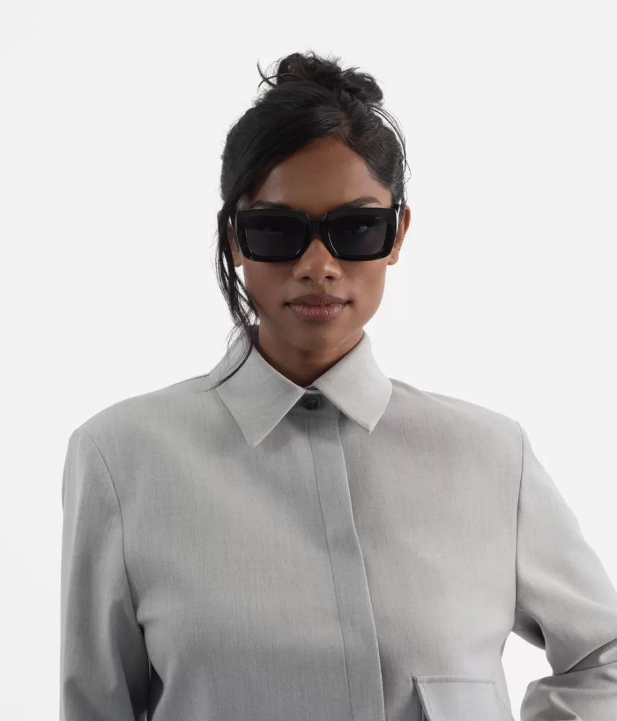 Matt & Nat Sunglasses | Sunglasses*CERA-2 Recycled Rectangle Sunglasses BLKGRY