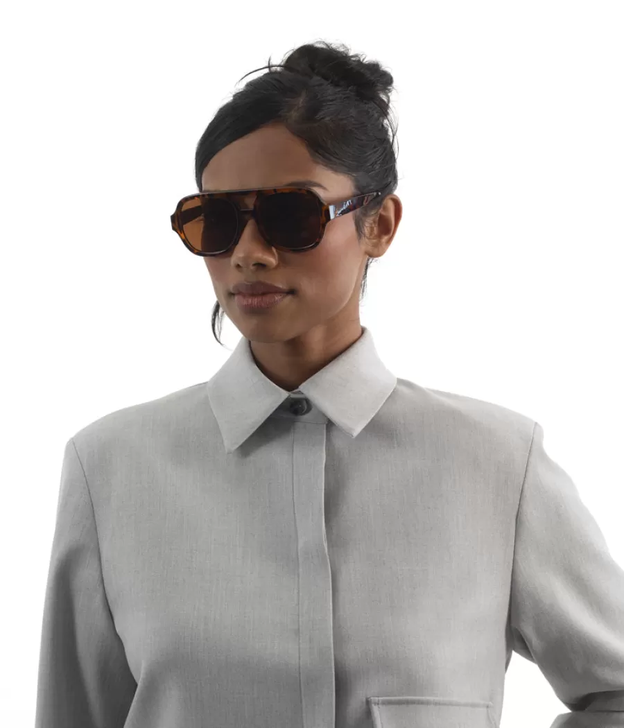 Matt & Nat Sunglasses | Sunglasses*CHOI-2 Recycled Aviator Sunglasses BROWN