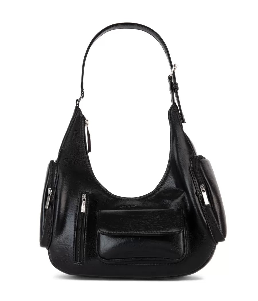 Matt & Nat Shoulder Bags | Shoulder Bags*DEE Vegan Shoulder Bag - Theme BLACK