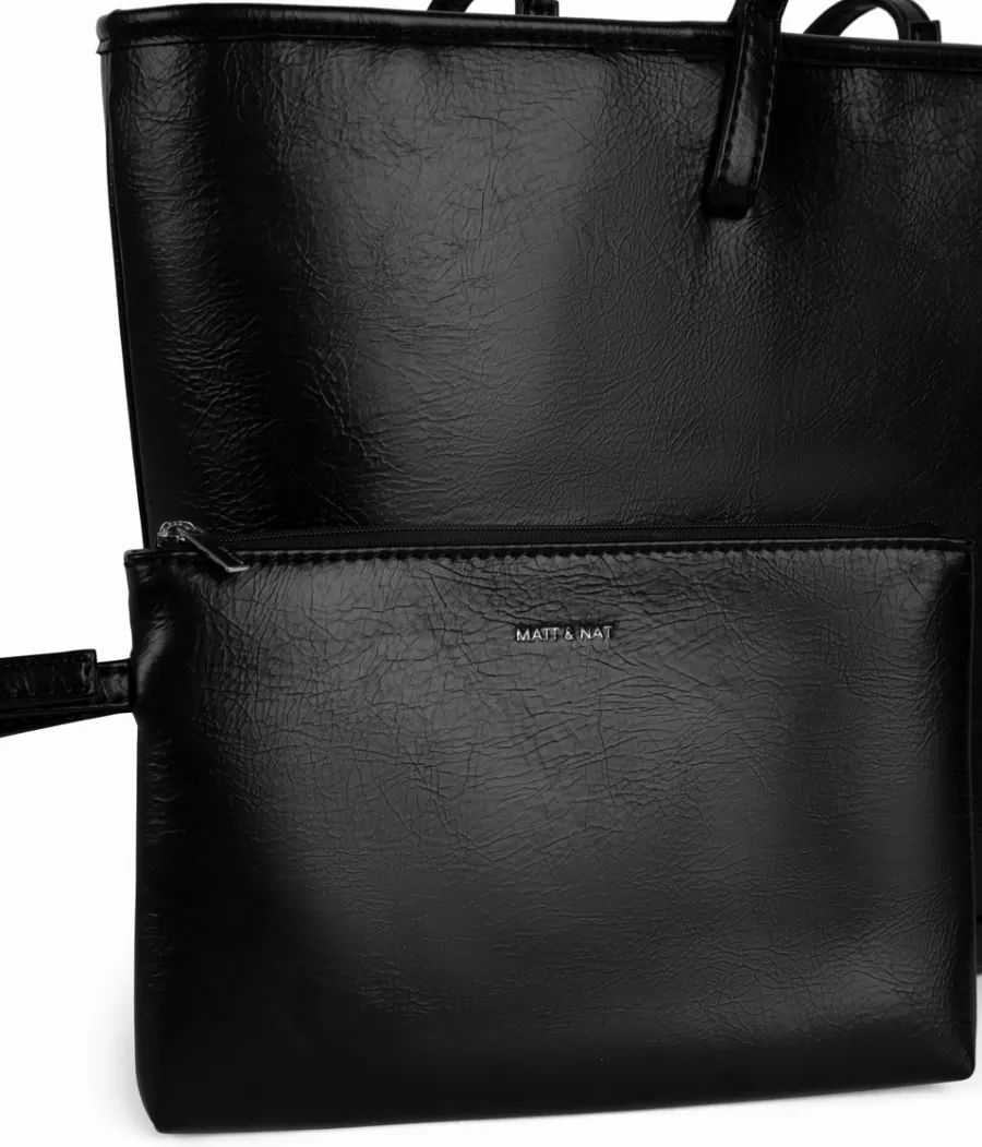Matt & Nat Totes | Totes*ELIZA Vegan Tote Bag - Theme BLACK