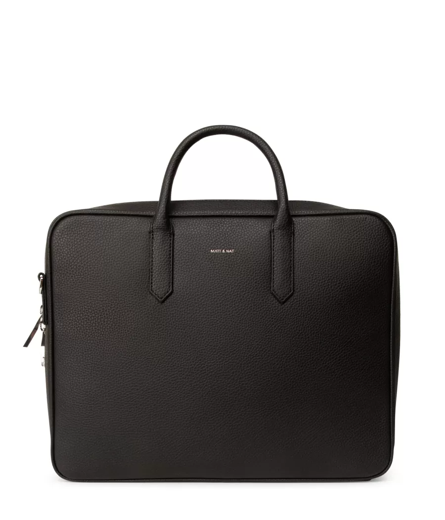 Matt & Nat Briefcases | Briefcases*ELON Vegan Briefcase - Purity BLACK