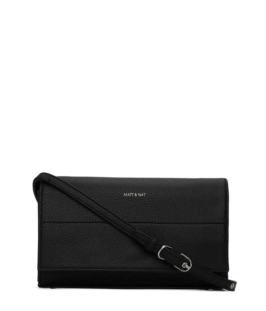 Matt & Nat Crossbody | Crossbody*EMI Vegan Crossbody Bag - Purity BLACK
