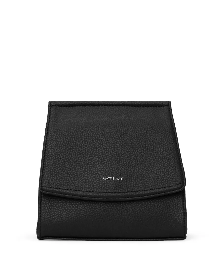 Matt & Nat Crossbody | Crossbody*ERIKA Vegan Crossbody Bag - Purity BLACK