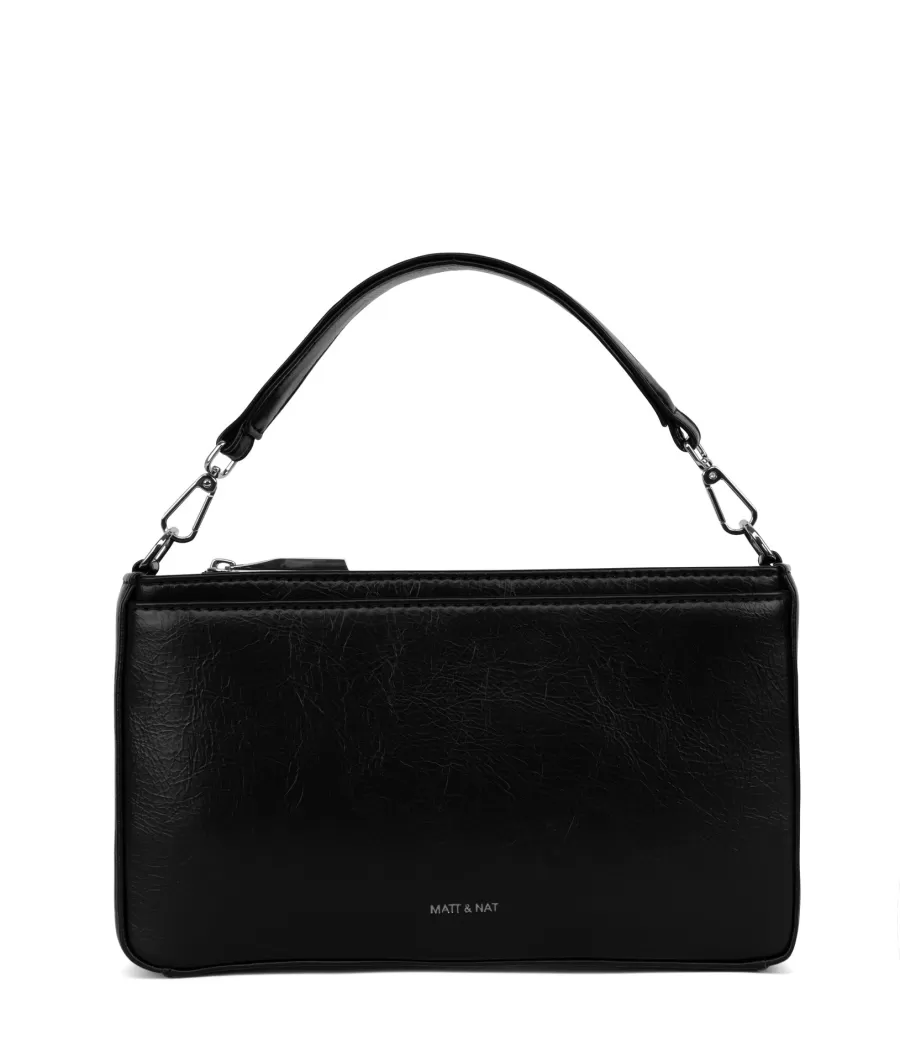 Matt & Nat Crossbody | Crossbody*FENNE Vegan Convertible Crossbody Bag - Theme BLACK