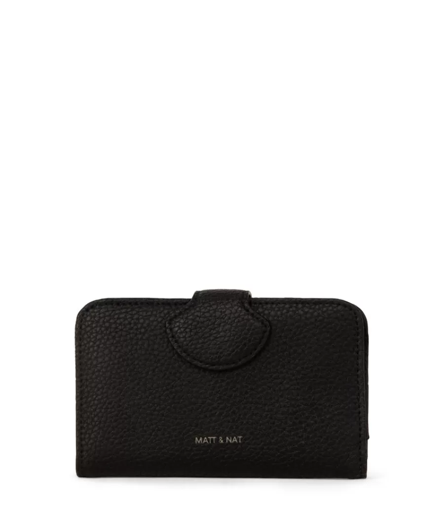 Matt & Nat Wallets | Wallets*FLOAT SM Small Vegan Wallet - Purity BLACK