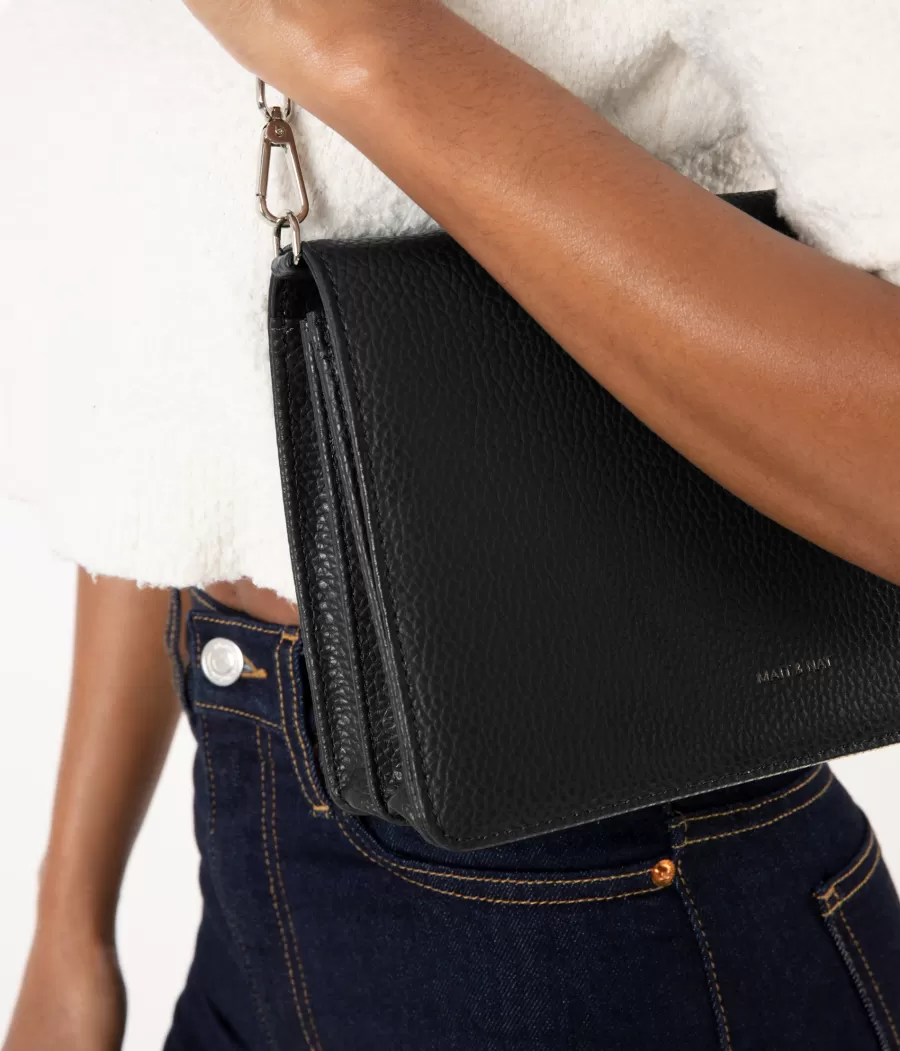 Matt & Nat Crossbody | Crossbody*FRANCA Vegan Crossbody Bag - Purity BLACK