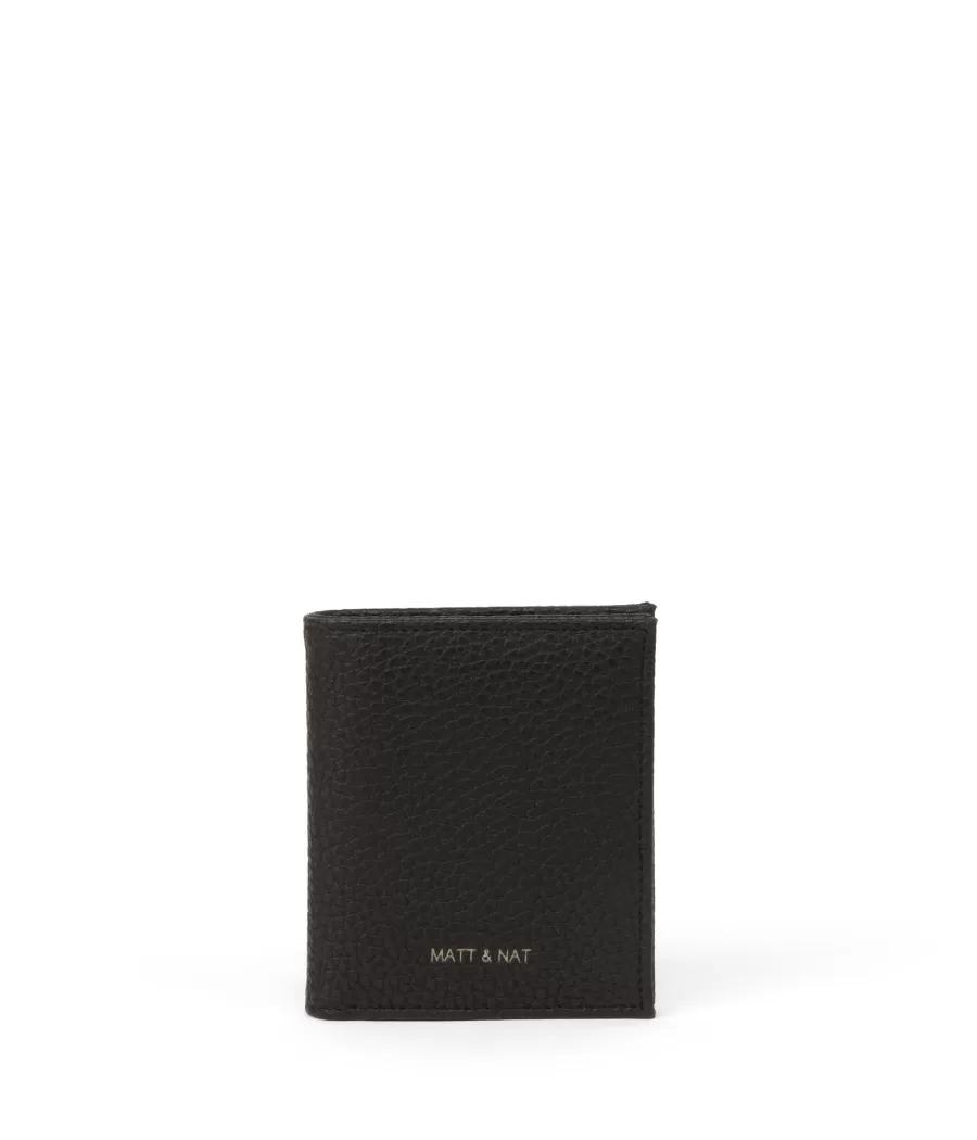 Matt & Nat Wallets | Wallets*GIO Vegan Folded Wallet - Purity BLACK