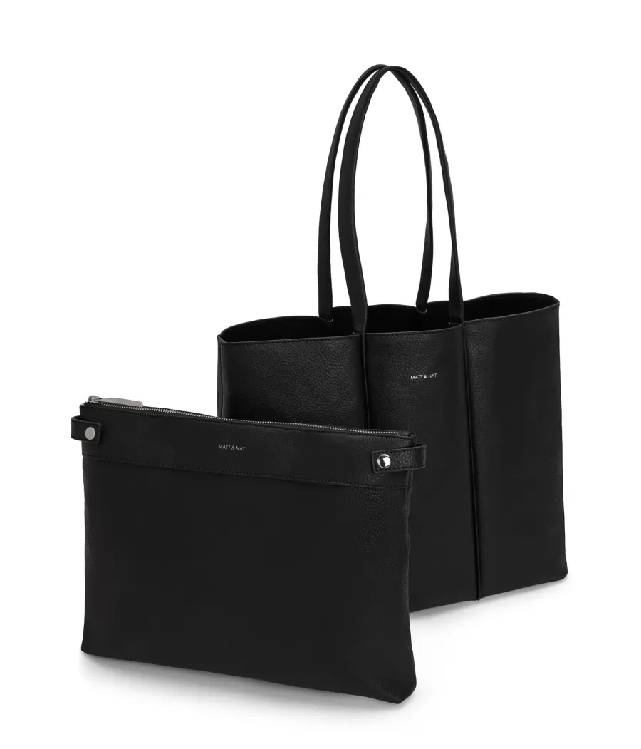 Matt & Nat Totes | Totes*HYDE Vegan Tote Bag - Purity BLACK