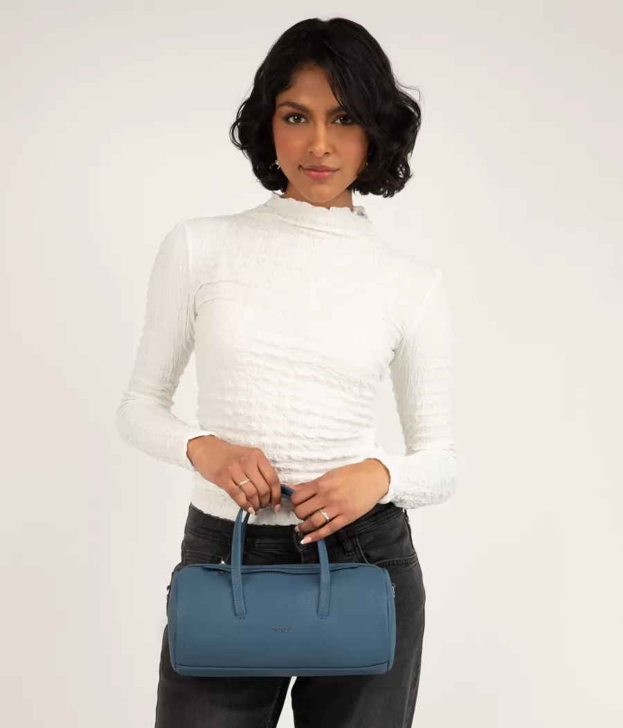 Matt & Nat Crossbody | Crossbody*INES Vegan Barrel Bag - Purity BLACK