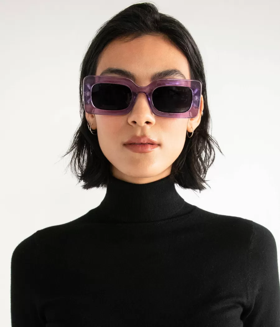 Matt & Nat Sunglasses | Sunglasses*IVVY-2 Recycled Rectangle Sunglasses BLACK