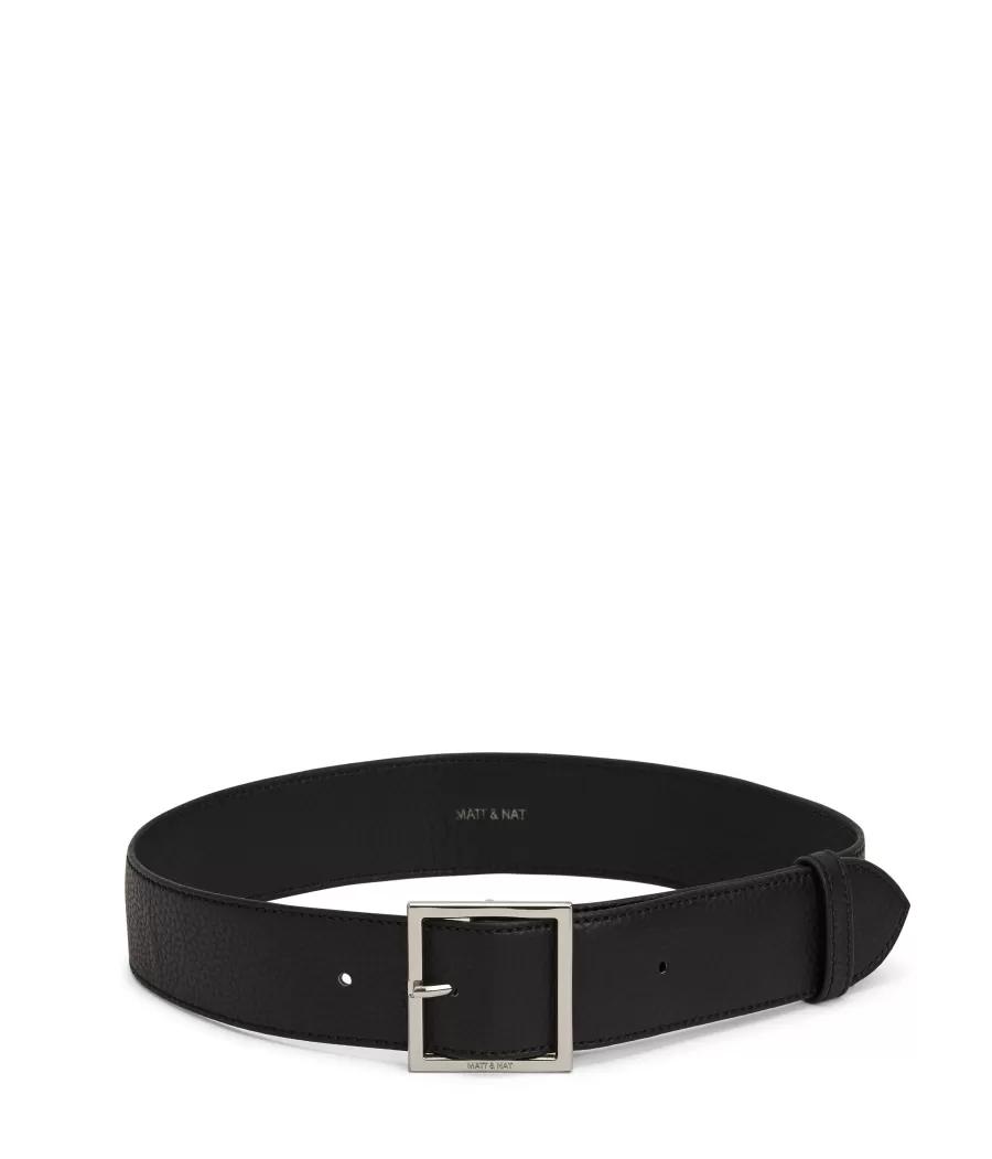 Matt & Nat Belts | Belts*JOON Women’s Vegan High Waist Belt - Purity BLACK
