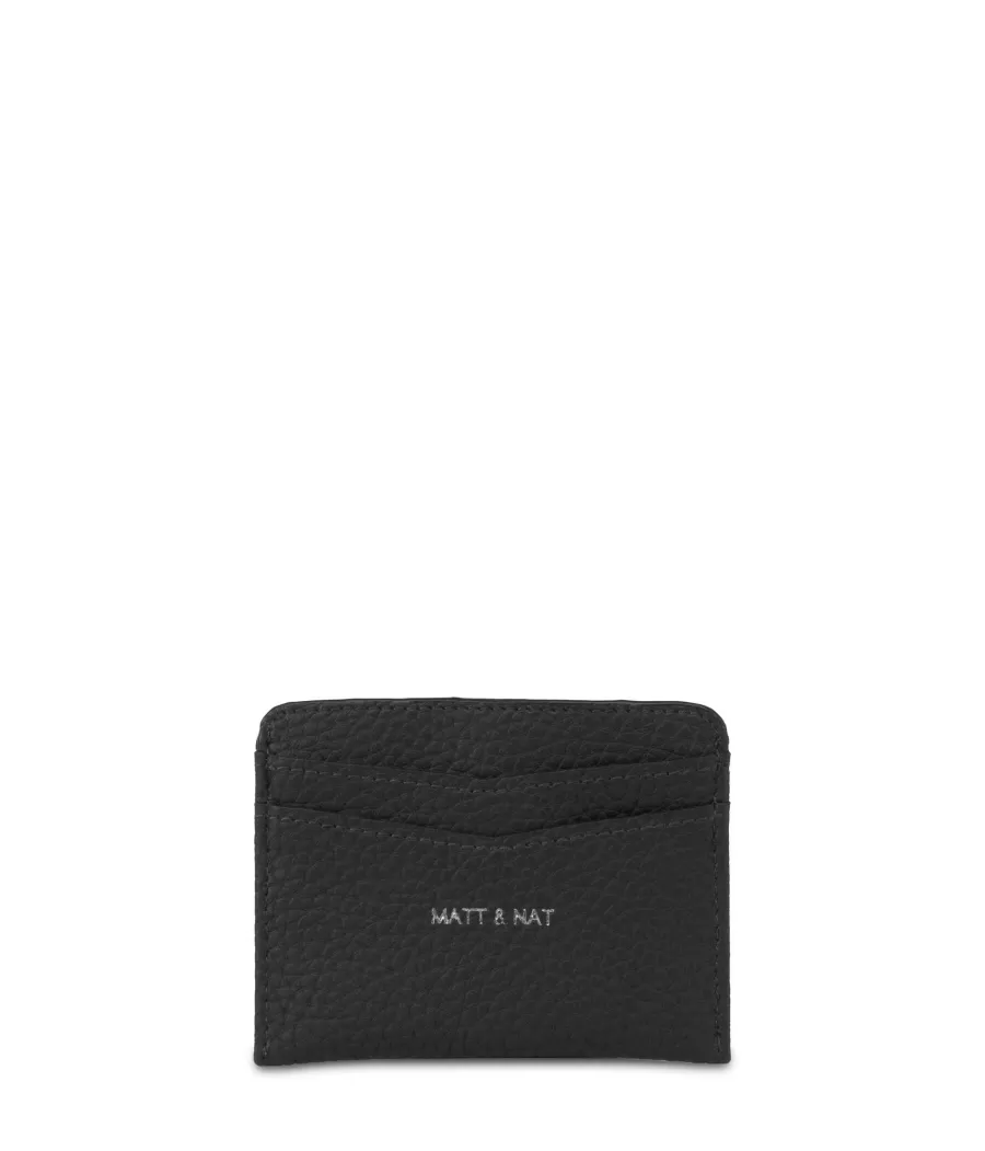 Matt & Nat Wallets | Wallets*JUNYA Sustainable Vegan Card Holder - Purity BLACK