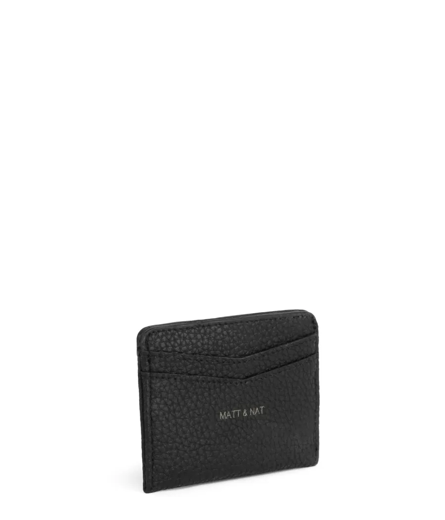 Matt & Nat Wallets | Wallets*JUNYA Sustainable Vegan Card Holder - Purity BLACK