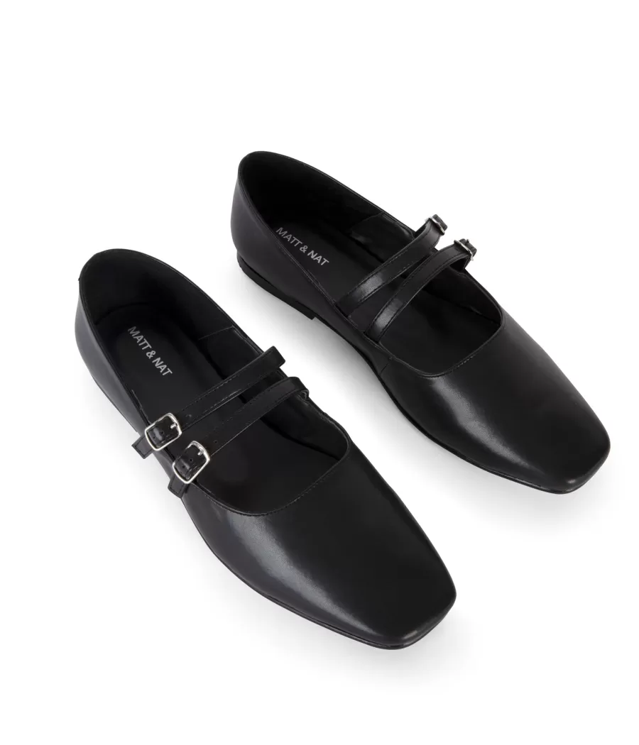 Matt & Nat Flats | Flats*LILLY Women's Vegan Ballerina Flats BLACK