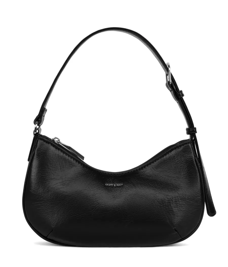 Matt & Nat Shoulder Bags | Shoulder Bags*MARI Vegan Shoulder Bag - Theme BLACK
