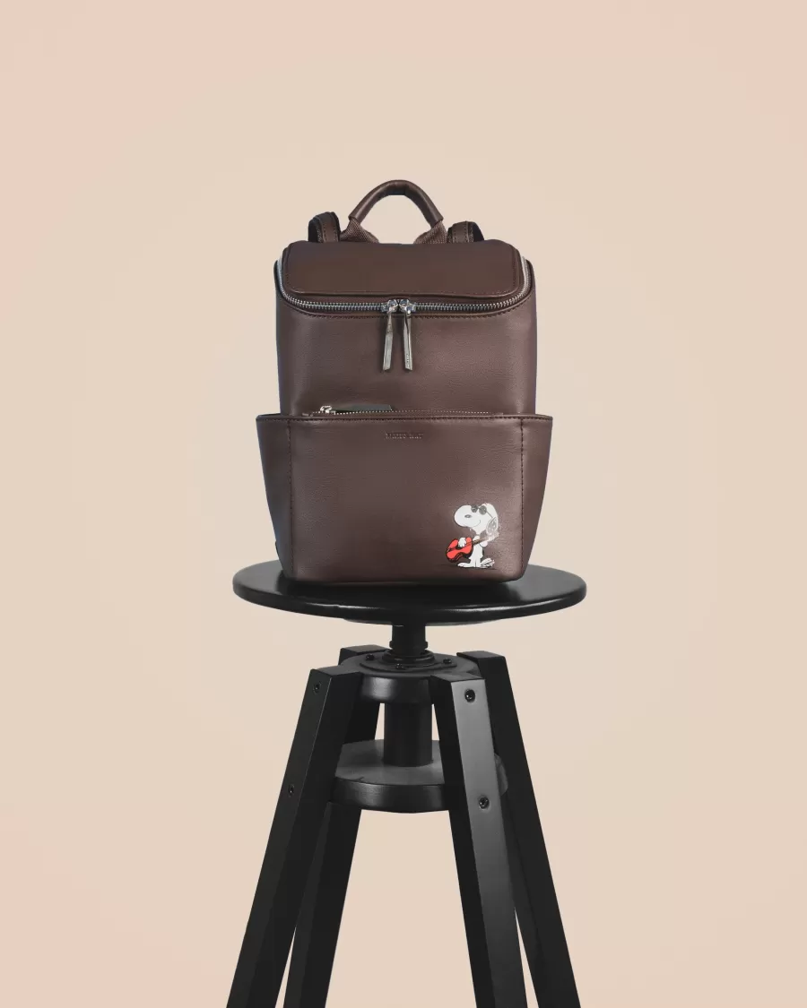 Matt & Nat Backpacks | Backpacks* x PEANUTS BRAVESMP Small Vegan Backpack - Joe Cool Edition DECAF