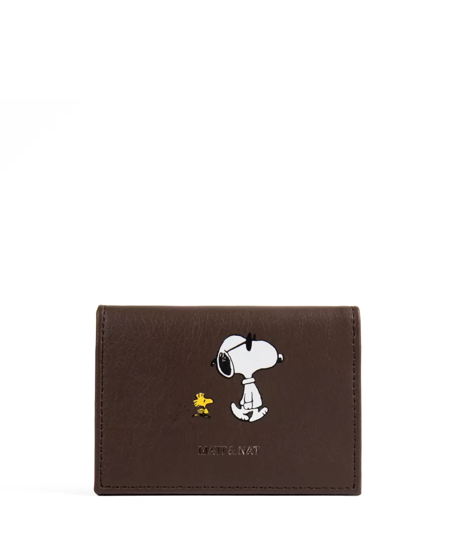 Matt & Nat Wallets | Wallets* x PEANUTS LIZP Vegan Folded Wallet - Joe Cool & Woodstock Edition DECAF