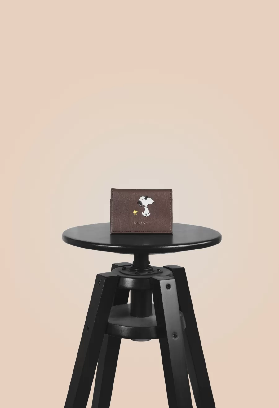Matt & Nat Wallets | Wallets* x PEANUTS LIZP Vegan Folded Wallet - Joe Cool & Woodstock Edition DECAF