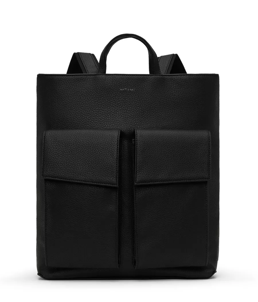 Matt & Nat Backpacks | Backpacks*MYRON Vegan Backpack - Purity BLACK