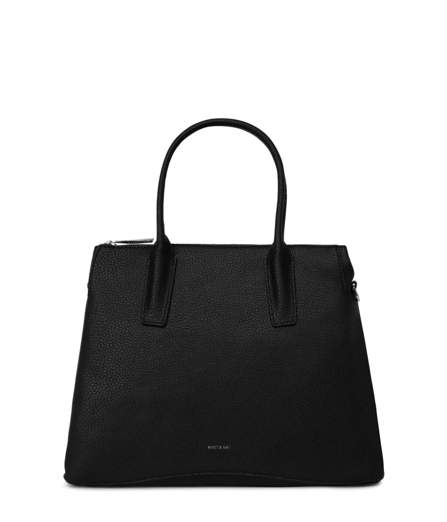 Matt & Nat Satchels | Satchels*NEVADA Vegan Satchel - Purity BLACK