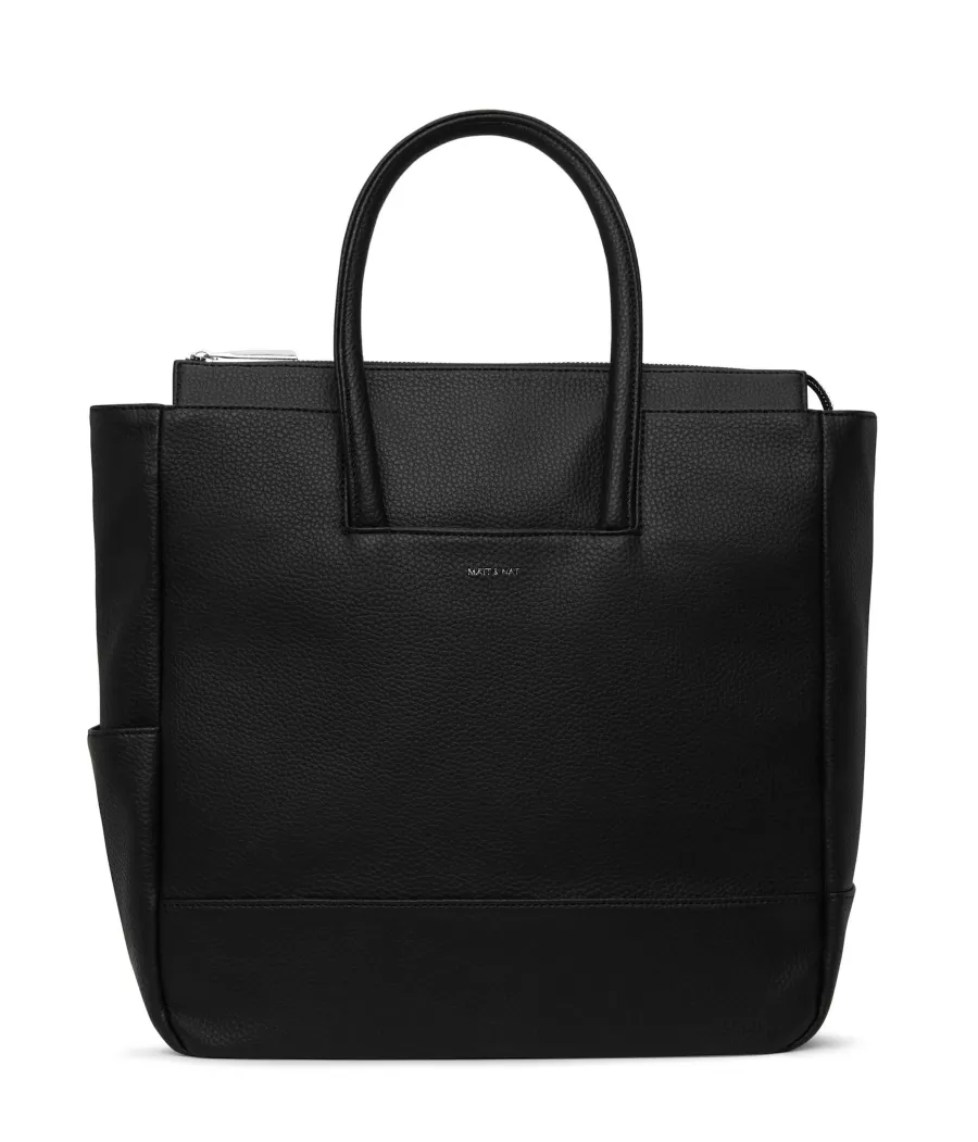 Matt & Nat Diaper Bags | Diaper Bags*PERCIO Vegan Diaper Bag - Purity BLACK